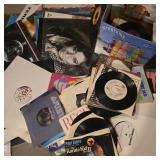Lot of Vintage Records in Garage