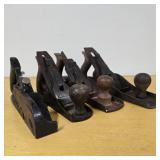 4 Vintage Stanley & True Value Wood Planes