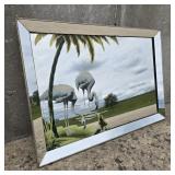 Circa 1940s Turner Flamingo Mirror