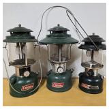 Vintage Coleman Lantern Trio