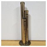 Vintage Brass-Plated 3-Tube Coin Stacker