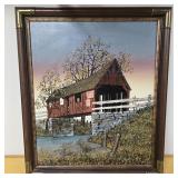 H. Hargrave "Genuine Bridge" Oil Painting