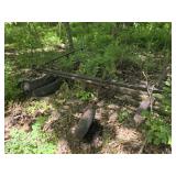 Old Harrow & Wheels for Scrap Value