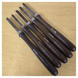 Set of 5 Craftsman Lathe Tools