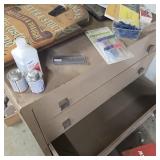 Metal Cabinet & Contents
