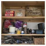 Contents of Cabinet: Plumbing Misc.