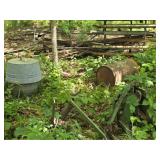 Large Pile of Scrap Steel, Pipe, Sickle Mower +