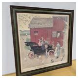 Vintage Norman Rockwell Model-T Art Print