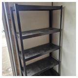 Two Pairs of Metal Shelves