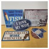 Fishing Themed Wall Art