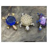 Turtle Brooch Pins