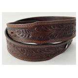 Nocona Tooled Leather Belt Like New Sz 32