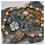 Vintage Brooches & Costume Jewelry