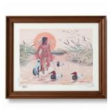 1978 Signed Larry D. Wetherholt Duck Hunt