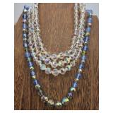 Aurora Borealis Crystals & Czech Glass Necklaces