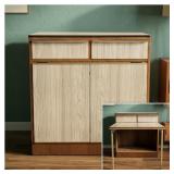 Mid Century Convertible Server Cabinet to Table