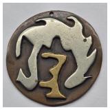 ARTISAN MIXED METAL PENDANT