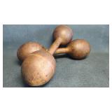 Antique c. 1920 Spalding Model A.W. 2 LB Wood