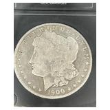 1900 MORGAN SILVER DOLLAR COIN