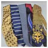 VTG SILK TIES: VERSACE, TOMMY HILFIGER,