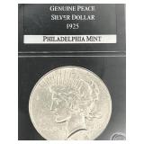 1925 SILVER PEACE DOLLAR COIN PHILADELPHIA MINT