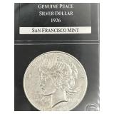 1926 SILVER PEACE DOLLAR COUNTRY SAN FRANCISCO