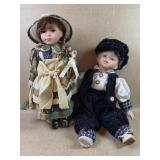 2 Porcelain Dolls