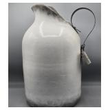 ARTISAN HANDCRAFTED CEMENT VASE  PITCHER 15"