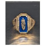 10K Yellow Gold Mid Century Class Ring