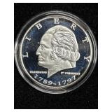 SILVER FRANKLIN MINT GEORGE WASHINGTON