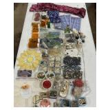 SEWING NOTIONS VINTAGE BUTTONS, BOBBINS, PINS,