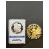 REPLICA COINS SILVER CLAD 1921 MORGAN SILVER