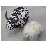 Cow & Sheep Theme Ottomans / Stools
