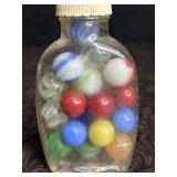 VINTAGE MARBLES IN BAYER ASPRIN BOTTLE FOUND IN
