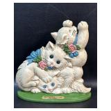 Cast Iron Kitty Cat Door Stop , 3 Kittens Granby