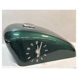 Harley Davidson Clock Green Mini Replica Gas Tank