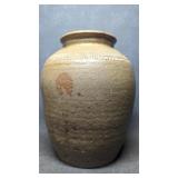 Asian Glazed Terracotta Crock Jar