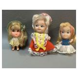 3 Vintage Liddle Kiddle Dolls