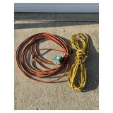 2 ELECTRICAL EXTENSION CORDS BOTH APPROX. 50 FT.