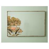 1940ï¿½s Robert Stern Flamingo Litho Mirror
