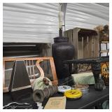Lot of Decor w/ Lamp, Saddle Cleaning, & Metronome