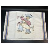 Black Americana Tea Towel Embroidery & Appliquï¿½