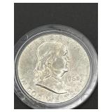 1962 SILVER FRANKLIN HALF DOLLAR COIN