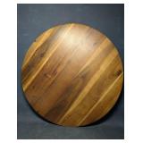 21" Wood Finished Large Lazy Susan  Farmhouse