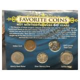 FAVORITE COIN COLLECTION SILVER MERCURY DIME,