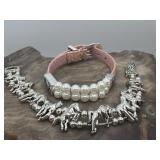 Pink Brighton Faux Pearls & Brighton Style Horses