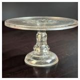 Antique Glass Cake Plate 1896 Wedding Present
