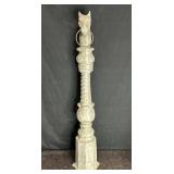 CAST ALUMINUM HORSE HITCHING POST COLUMN