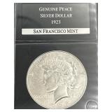 1923 SILVER PEACE DOLLAR COIN SAN FRANCISCO MINT