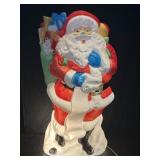 LARGE SANTA CLAUSE LIGHTED BLOW MOLD CHRISTMAS